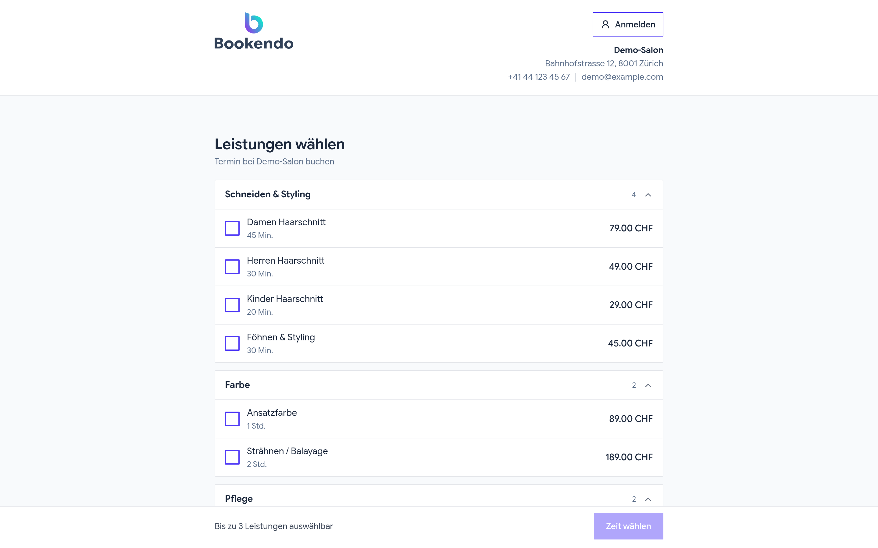 Leistungen erfassen
